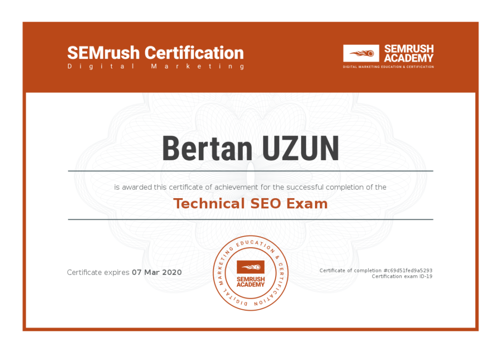 SEMrush Technical SEO
